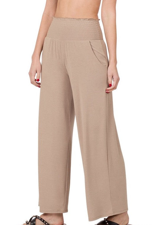 Smocked Waistband Lounge Pants