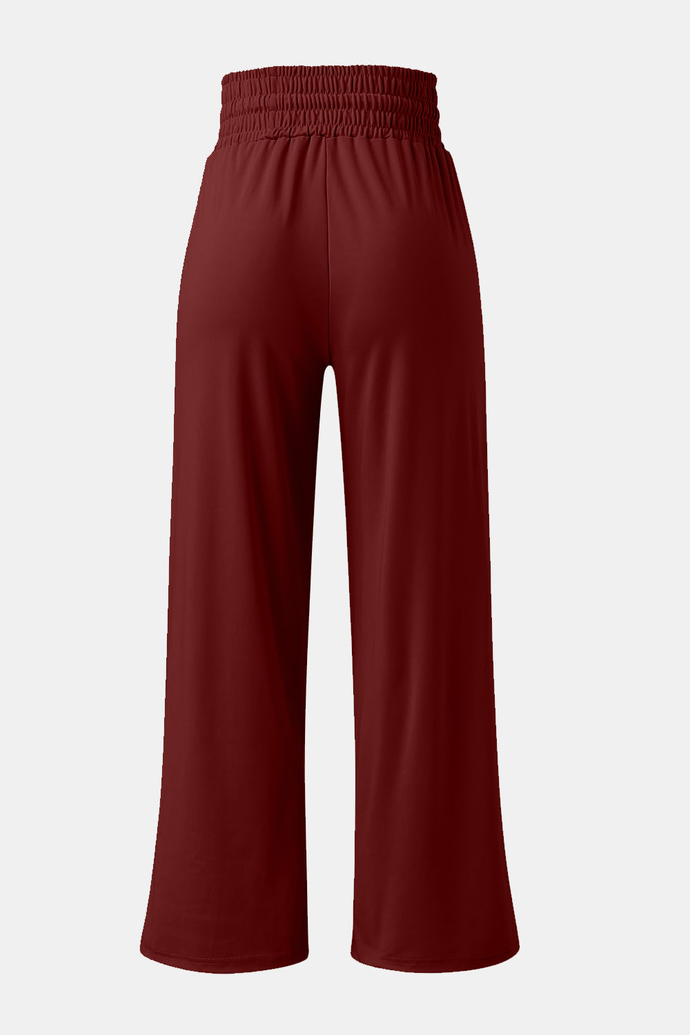 ElegantEase Full Size Drawstring High Waist Wide Leg Pants