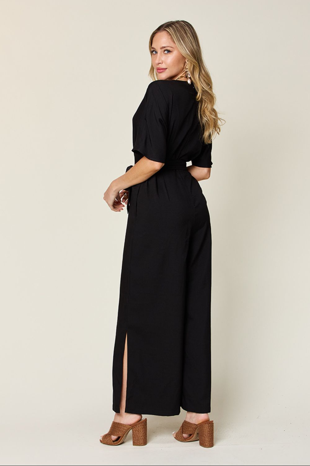 Twilight Elegance Tie-Front Jumpsuit