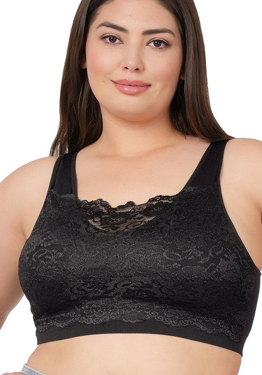 Front Lace Seamless Bra