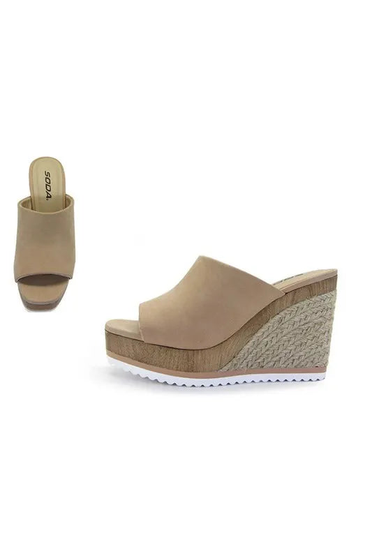 Open Toe Espadrilles Wedges *Final Sale*