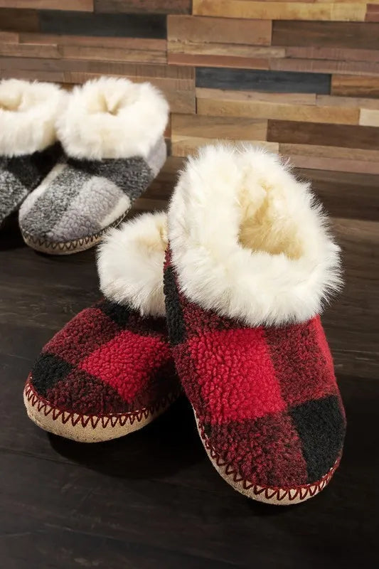 Christmas Morning Fur Slippers *Final Sale*