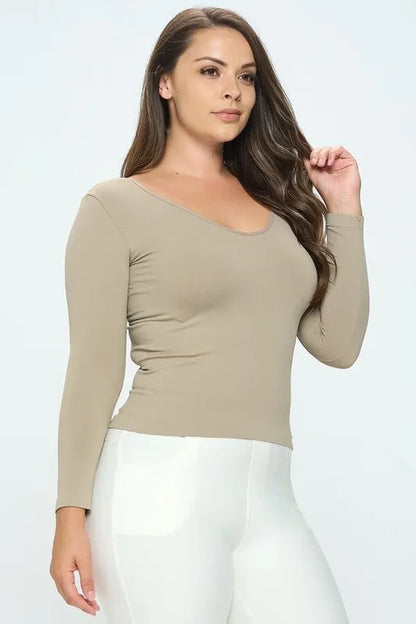 The Best Seamless Reversible long Sleeve Top *Final Sale*