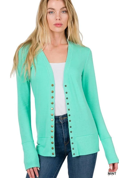 Snap On It Cardigan *Final Sale*