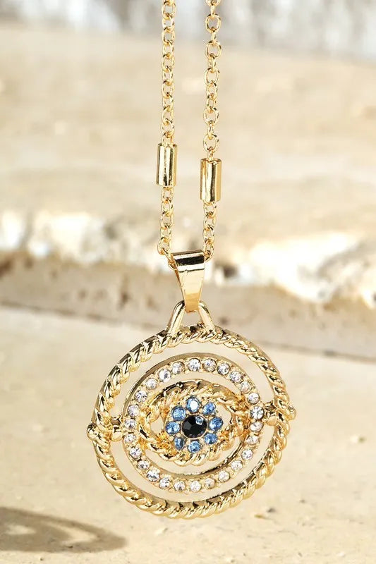 Evil Eye Pendant Necklace *Final Sale*